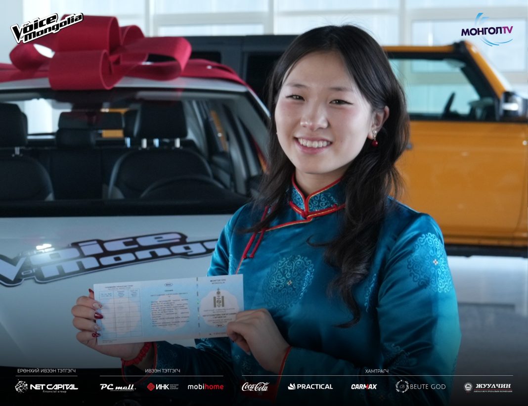 “The Voice of Mongolia”-гийн ялагч Э.Амин-Эрдэнэ шагналын машинаа гардан авчээ