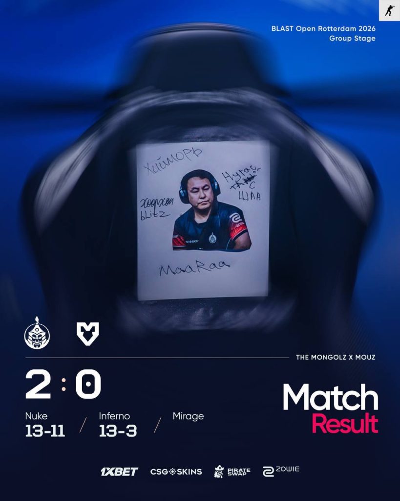 The MongolZ MOUZ-ийг 2:0-ээр ялж, хожигдлын цувралаа зогсоолоо 1 The MongolZ MOUZ-ийг 2:0-ээр ялж, хожигдлын цувралаа зогсоолоо