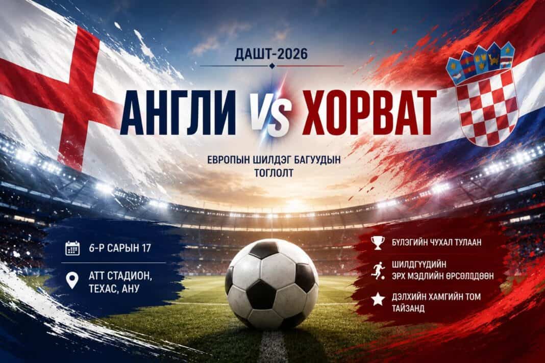 Англи – Хорват: Globe Cup-ийн эхний том тулаанд хэн илүү вэ-1xbet